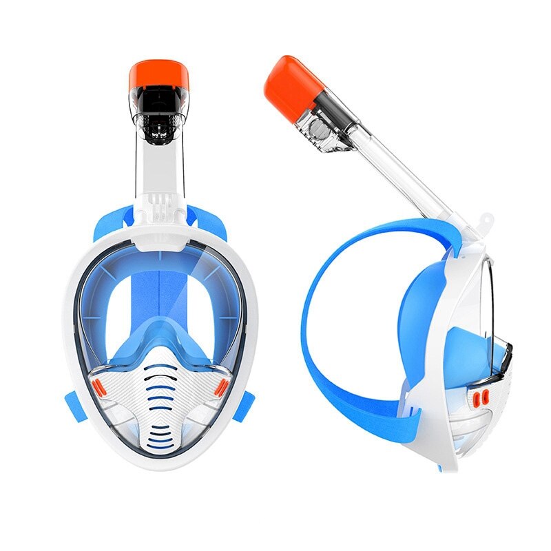 Volledige Gezicht Snorkel Masker Volwassen Snorkelen Masker Met Afneembare Camera Mount Zwemmen Training Duiken