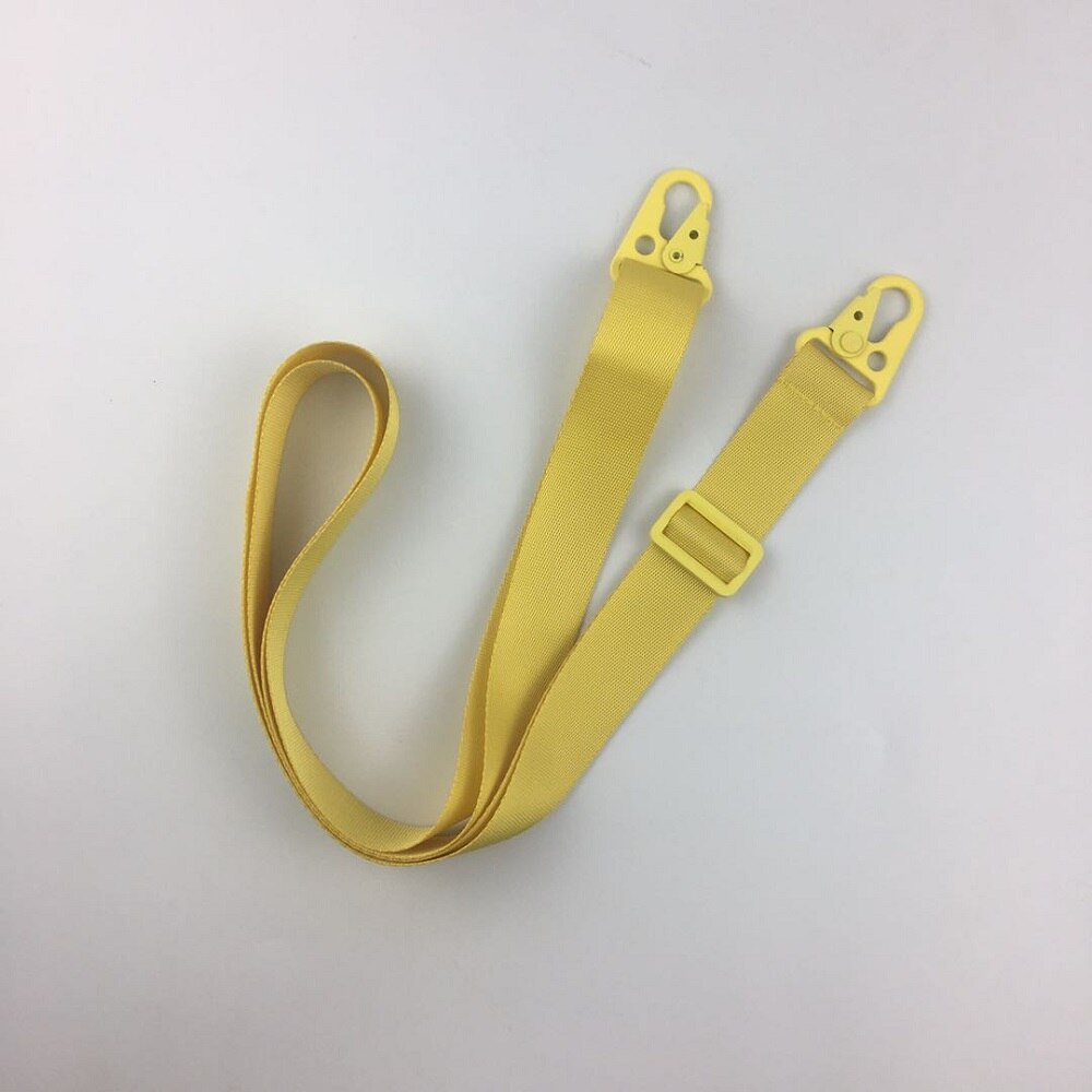Luxury 160*2.5cm Adjustable Key Hook Lanyard For Mobile Phone Case Neck Strap Belt String Ropes Colorful Nylon Necklace Chain: yellow