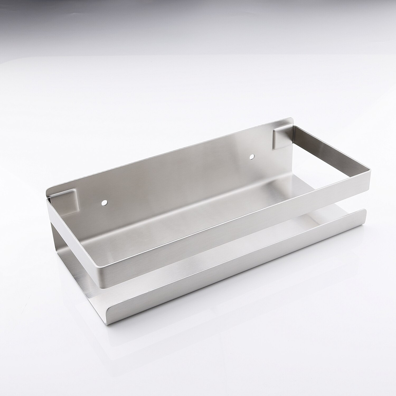Badeværelse hylde 304 rustfrit stål brusestativ hjørnehylde firkantet bad brusebad vægmonteret opbevaringsholder