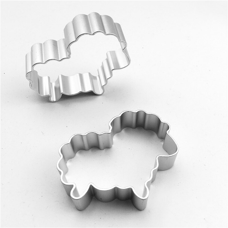 1pc olika kakformar av metall kakskärare i aluminiumlegering kexform för kakor: 48