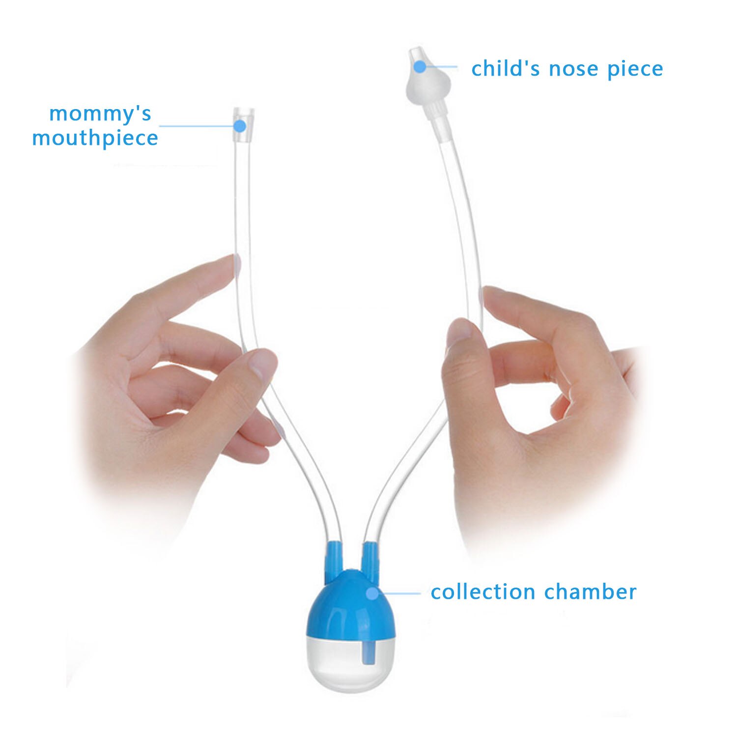 Baby Nose Cleaner Nasal Suction Snot Aspirator Anti-backflow Baby Mouth for Infant Boys Girls Flu Sucker Protection Accessories