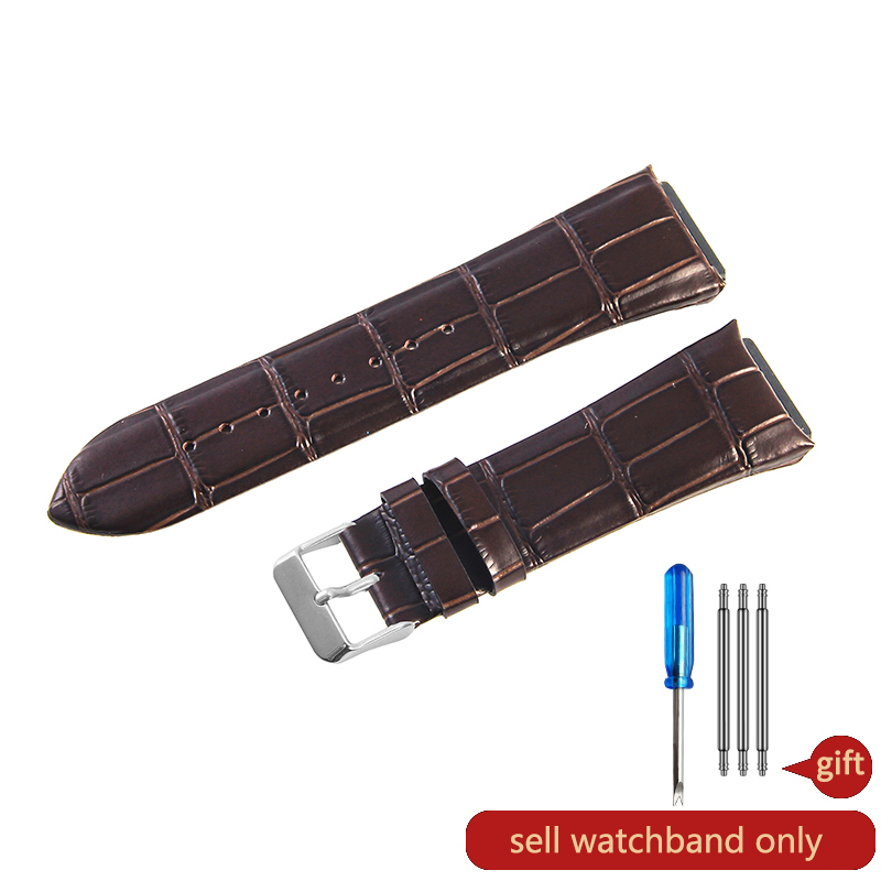 For Guess W0040G1\W0040G2\W0040G3 Series Men's Needle Buckle Blue Rose Gold Buckle 22mm Cow Genuine Leather Watchbands: Black Gray