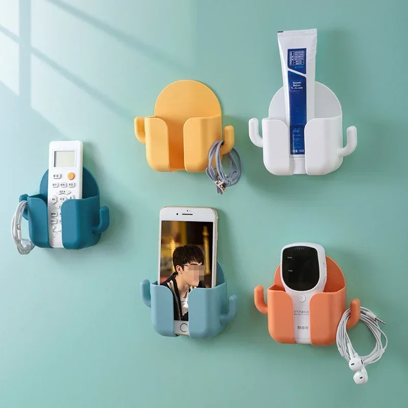 Wand Halterung Telefon Halter Lagerung Box Fernbedienung Handy Lade Stecker Wand Halter Dusche Bett Schlafzimmer Multifunktions Ständer