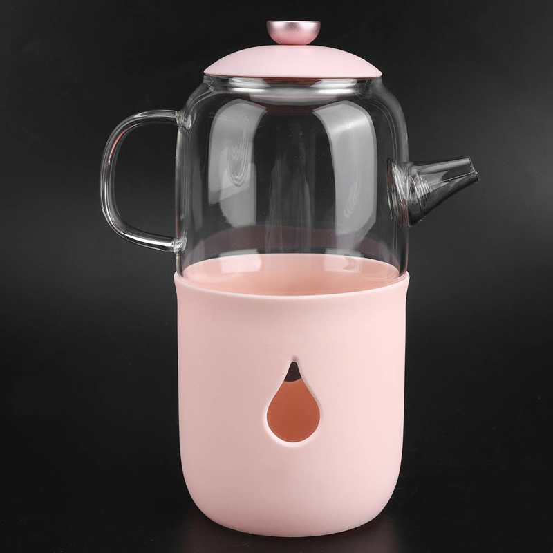 600ml Pink Electric Kettle Multi -Function Temperature Constant Glass Teapot Chinese Plug 220V