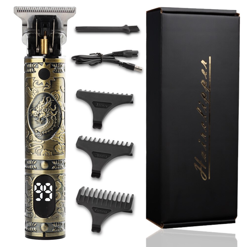 T9 0Mm Professionele Tondeuse Baard Trimmer Elektrische Oplaadbare Mannen Haar Scheerapparaat Baard Kapper Hair Cut Snijden Machine: 5