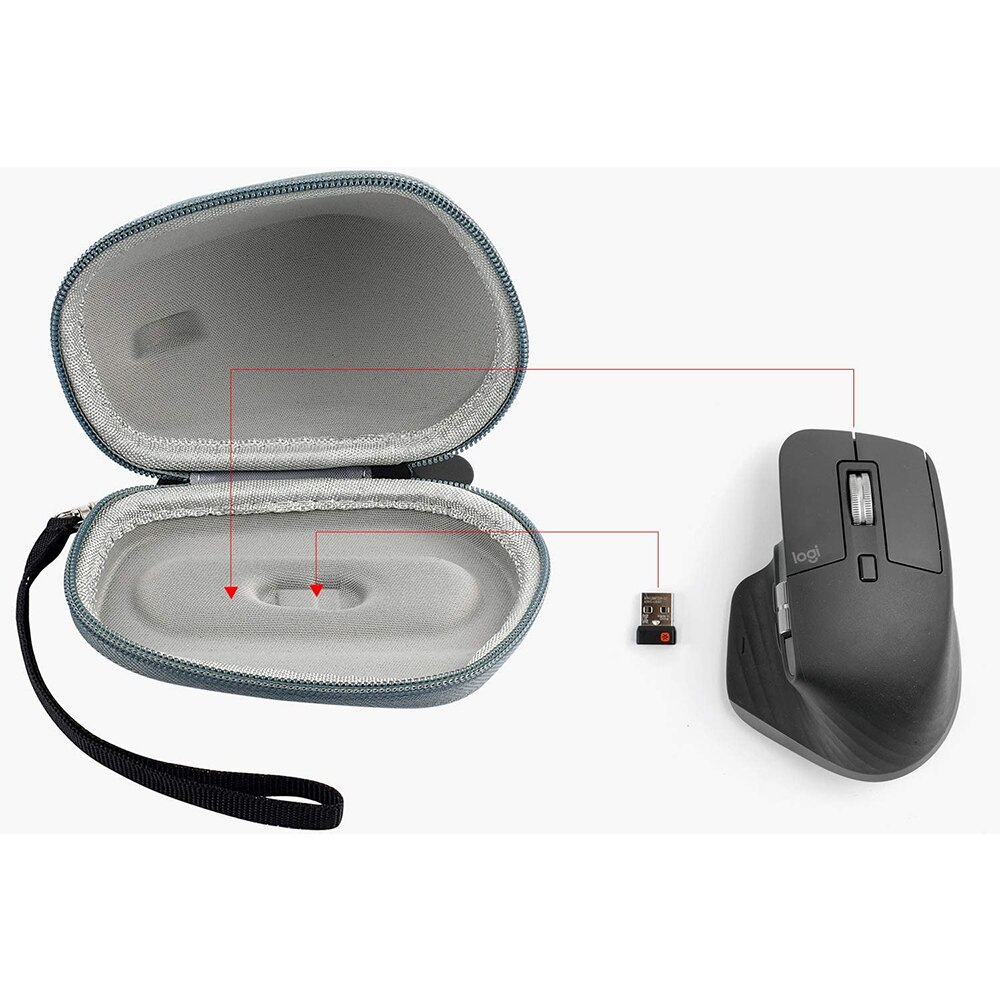 Funda para Logitech MX Master 3 / Master 2S Advance ratón inalámbrico-Negro