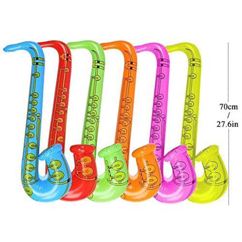 12 stuks opblaasbare gitaar saxofoon microfoon ballonnen leuke muziekinstrumenten accessoires voor verjaardagsfeestjes benodigdheden gunsten pho