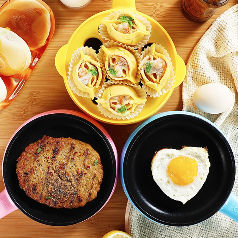 Egg Cooker For Breakfast Multifunction Mini Electric Egg Omelette Cooker 220V Non-stick Frying For Pan Steak