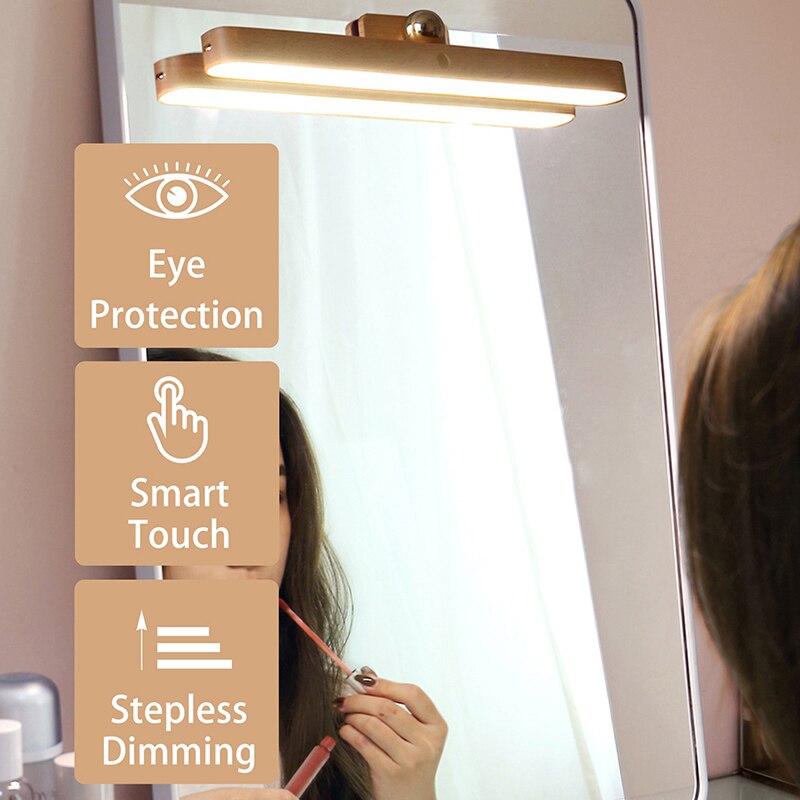 Portable LED Makeup Lamp Light Eye Protection USB Rechargeable Magnetic Lamp Touch Switch Mirror Light Vanity Lights