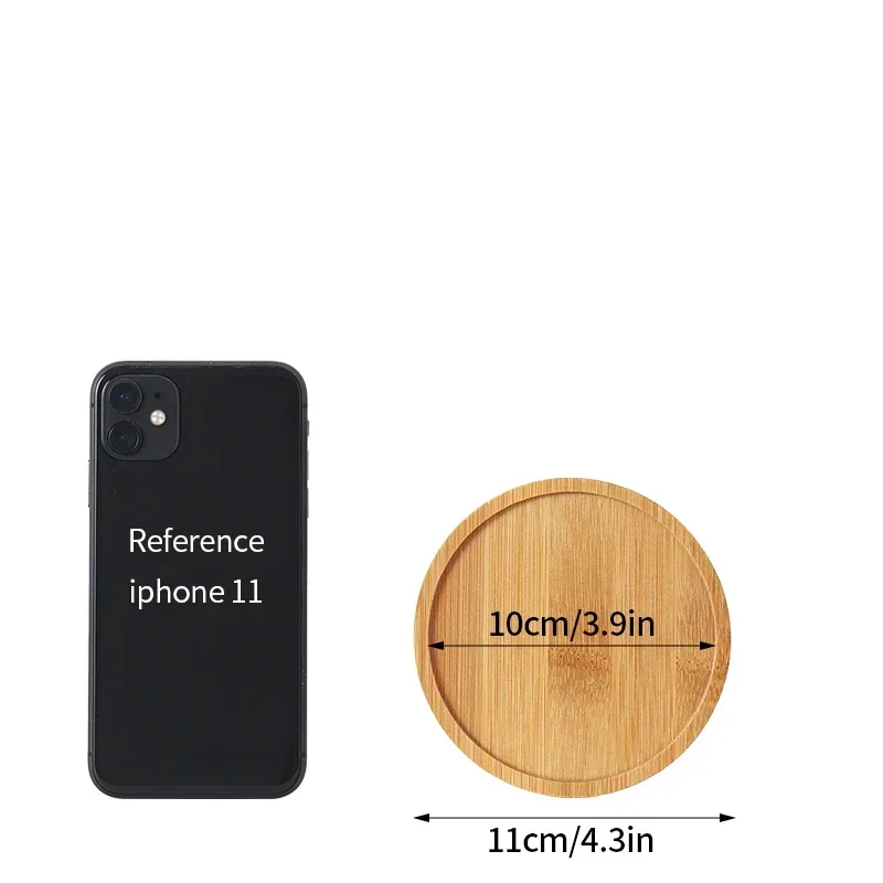 Nordic Decoratief Dienblad Houten Dienblad Retro Ronde Serveerschaal Fruit Dessert Opbergbakken Koffiekopje Mat Pad Home Decor Mohamedajuan: violet