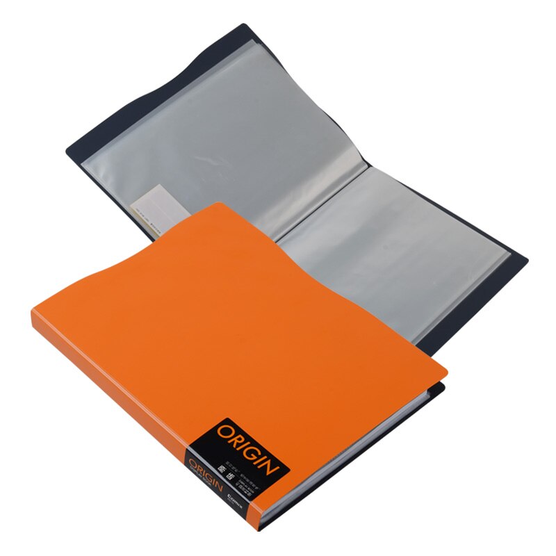 Pvc plastic transparante map met doorzichtige vakken  a4 8.5 x 11 briefformaat documenten papieren display houder opbergboek