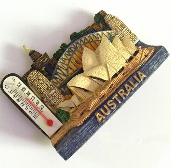 Handmade Painted Sydney Opera House, Australia Koala 3D Fridge Magnets Tourism Souvenirs Refrigerator Magnetic Stickers: 002