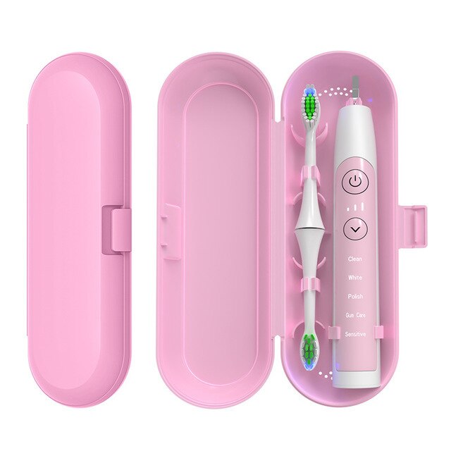 Cepillo de dientes eléctrico de seis engranajes X3 para adultos, cepillo de dientes inteligente con vibración Sónica, suave, recargable, impermeable: Travel box P