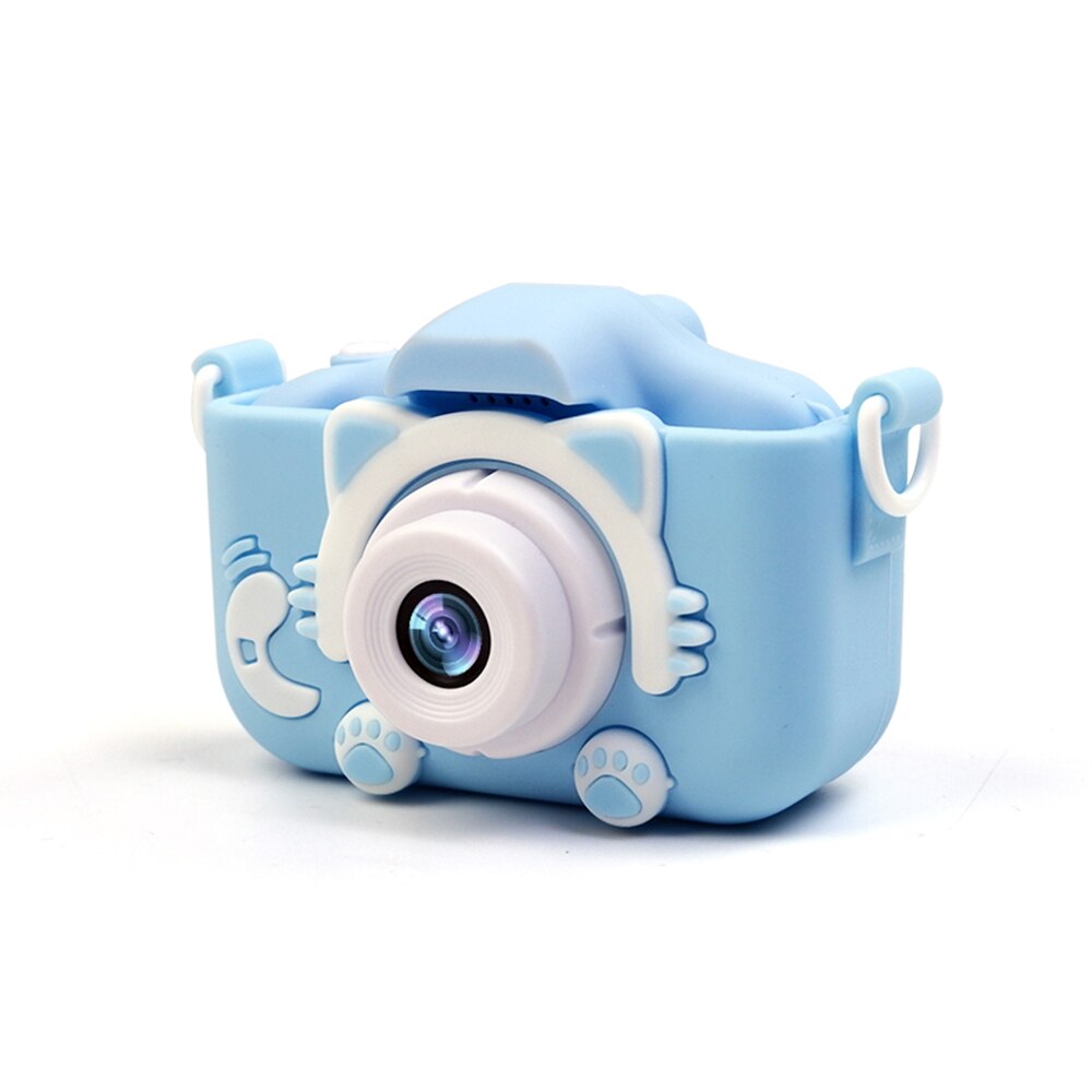 Fotocamera Selfie per bambini da 8mp/20mp con Slot per schede TF fotocamera digitale con messa a fuoco automatica IPS da 2 pollici cornici divertenti integrate supporto Video 720P: Blu / 20 MP