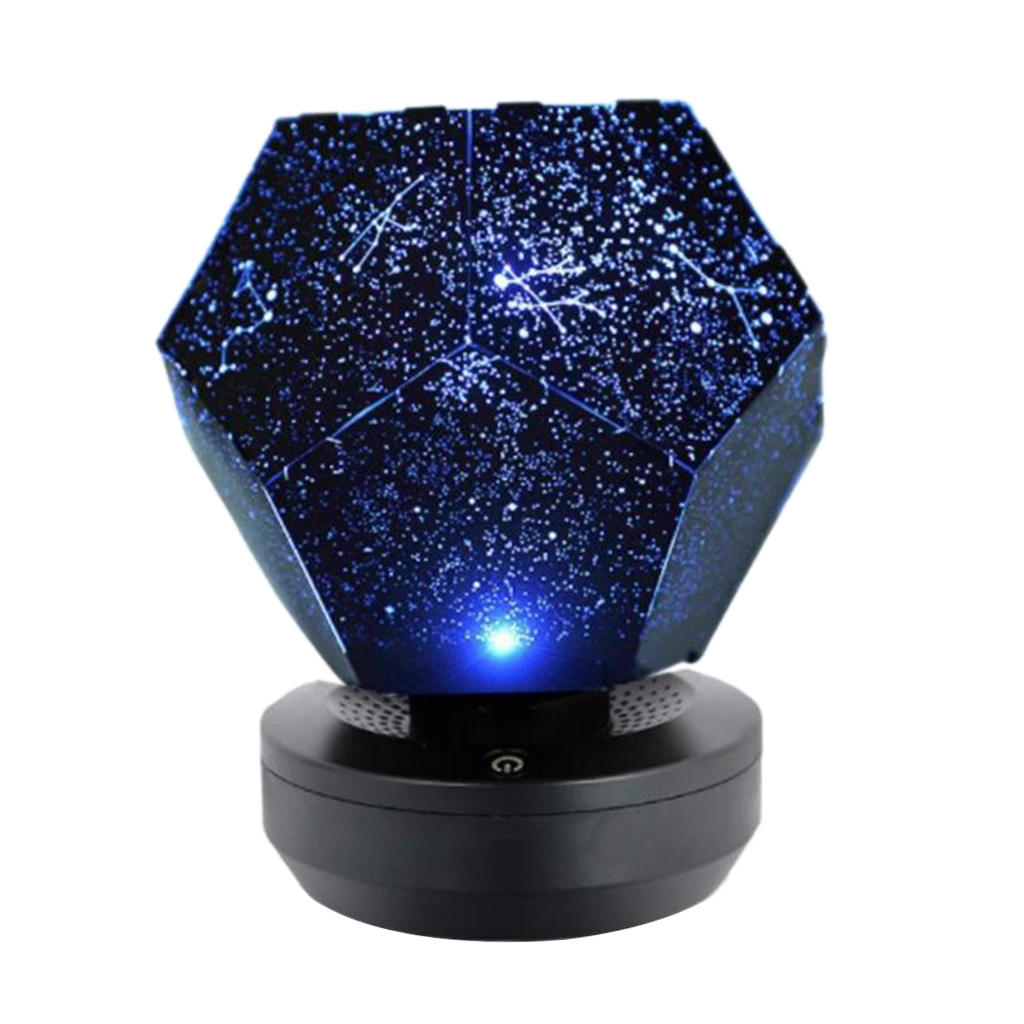 Star Sky Projection Lamp al LED Night Light for Baby Nursery Room: USB-Blue Light