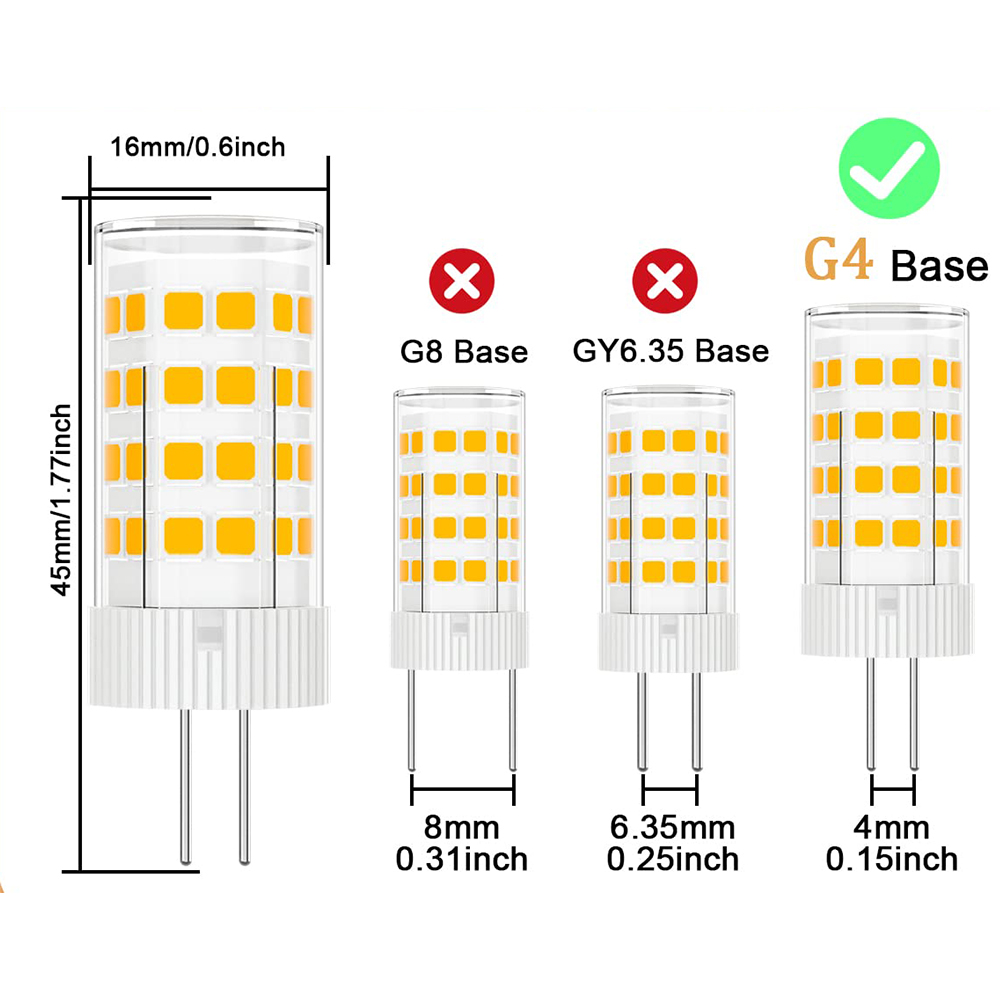 Ampoule Led tubulaire G9 G4 E14, 2 pièces, 220V 3W 5W 7W, en céramique 2700K 6000K, lampe à lave sel, ampoules de remplacement pour maison Docor