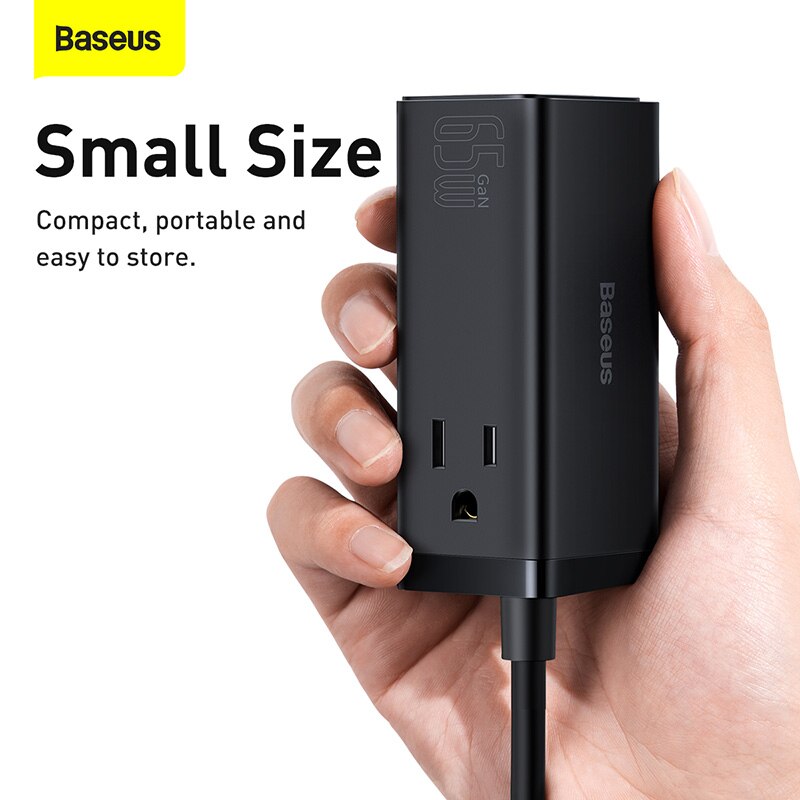 Baseus 65W GaN3 Pro ładowarka biurkowa listwa zasilająca wtyczka amerykańska stacja ładująca szybka ładowarka do iphone 13 12 Xiaomi Samsung Laptop