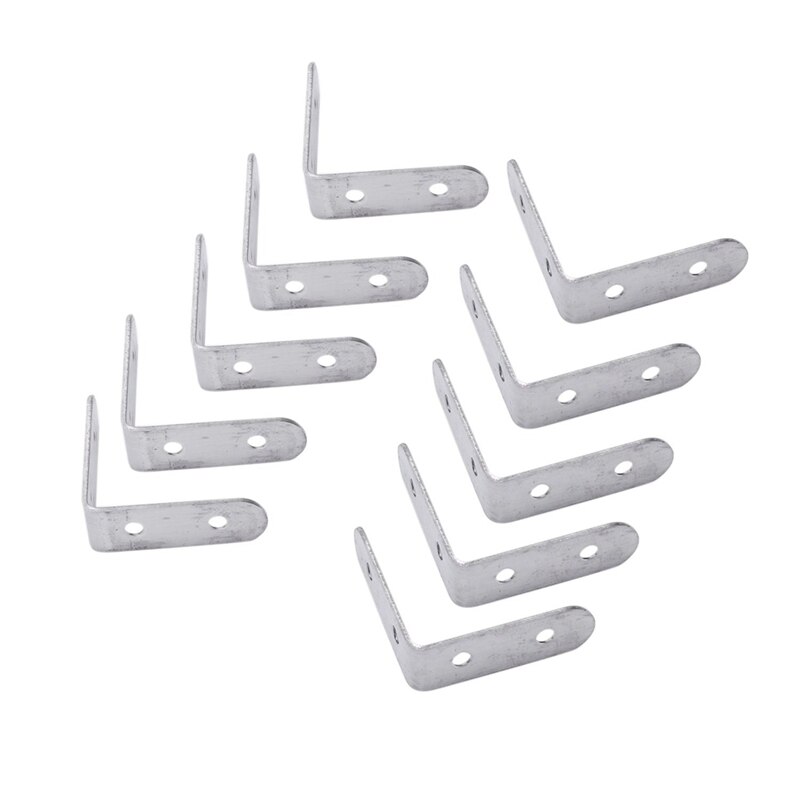 30 Pcs Stainless Steel Shelf Support Corner Brace Angle Bracket, 10Pcs 50 X 50Mm &amp; 20 Pcs 20 X 20Mm