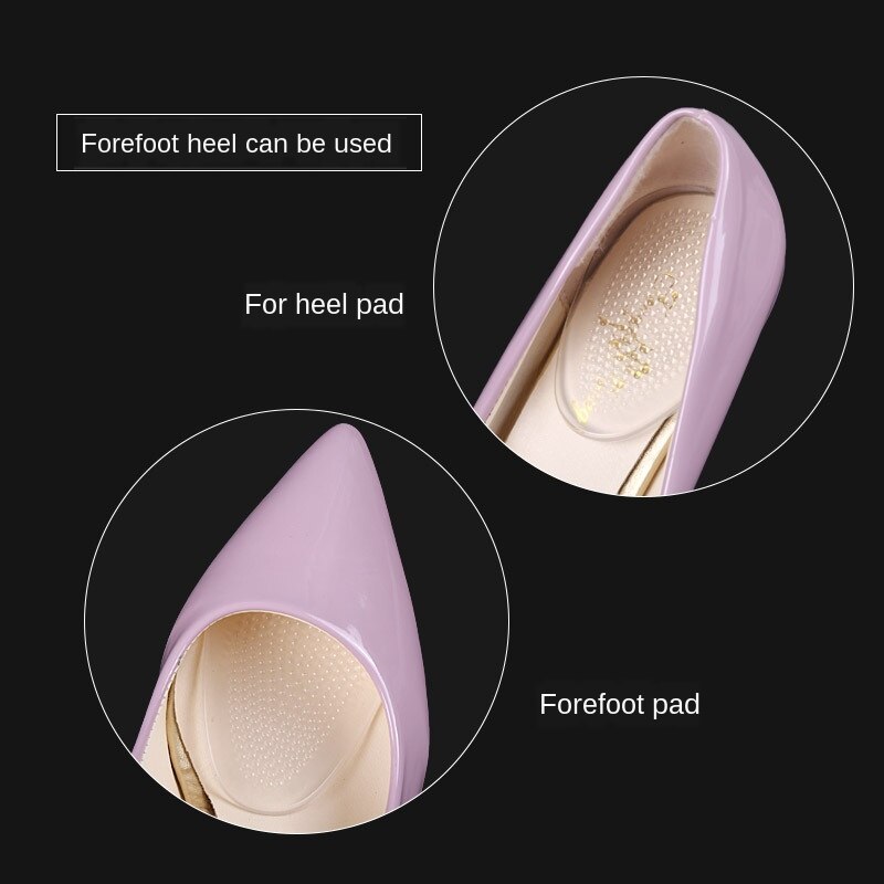 Perzik hart voorvoet hak halve meter pad wasbare gel voorvoet binnenzool binnenzool hoge hak platte zool casual schoen antislipmat