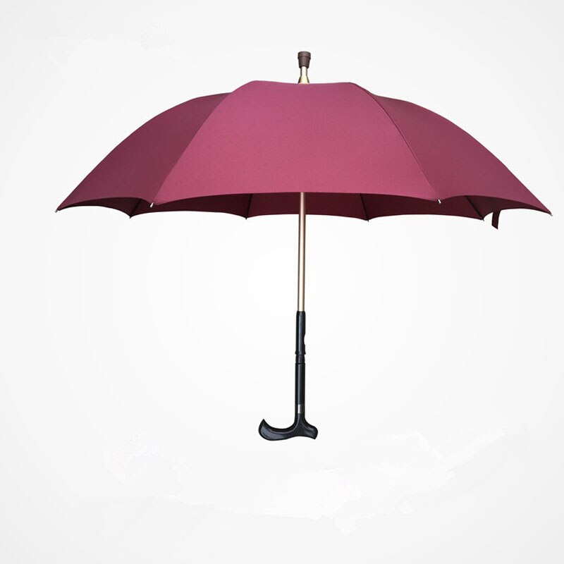 Männer Lange Griff 8 K starke winddicht Multifunktionale Spazierstock Regenschirm Ältere dach Ich bin Freien Bergsteigen Umbre