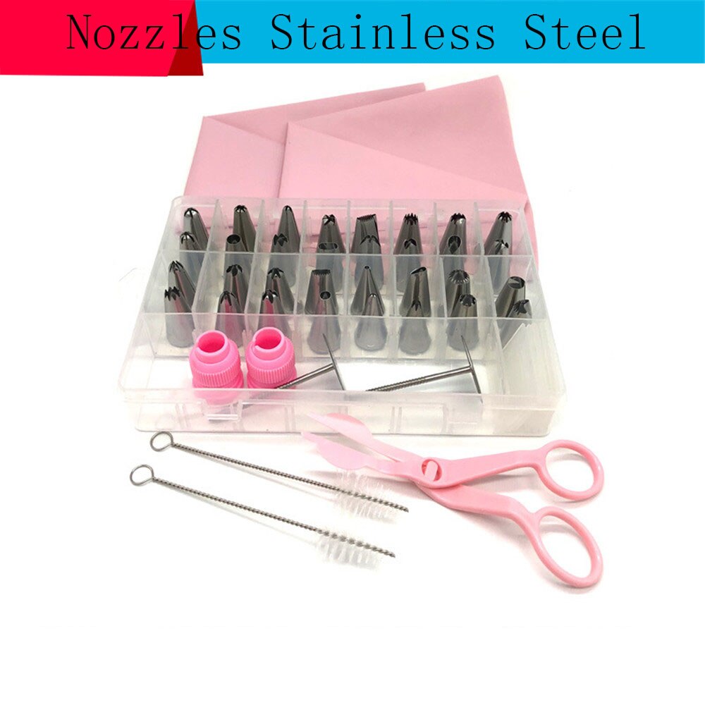 41 PCS/Set Metal Icing Pastry Piping Nozzles Tips Set Fondant Cake Decorating Tools Cake Decorating Tools: C2013