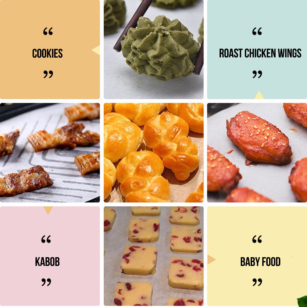 Silicone Paper Baking Home Baking Sheet Silicone Steamer Non Stick Pads Buns Baking Pastry Dim Sum Mesh Mat Cooking Accessories