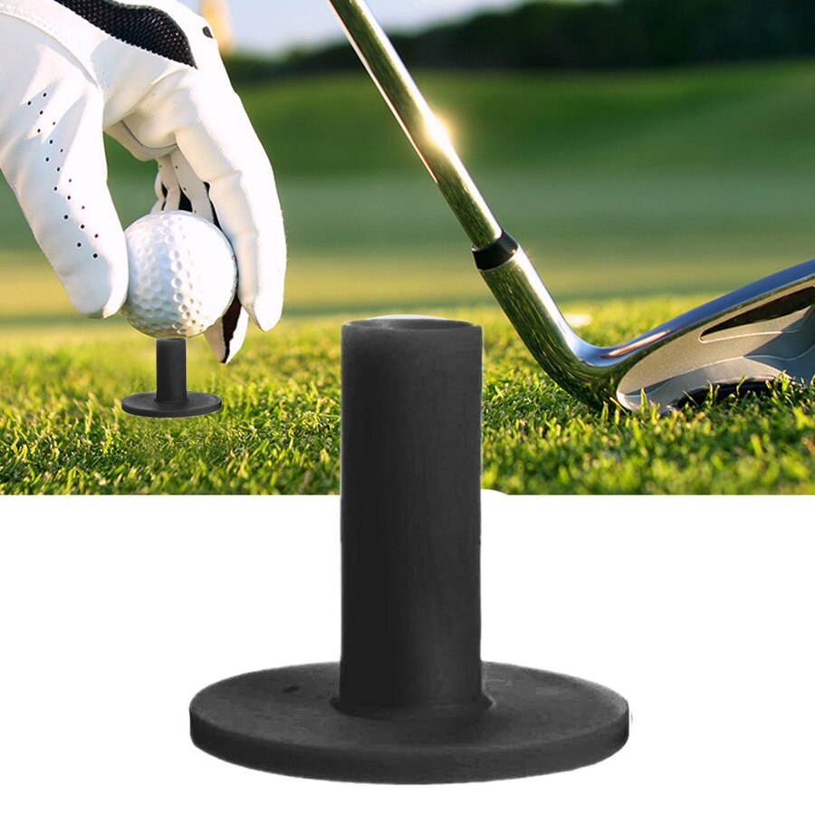 Tees de Golf durables en caoutchouc noir, support de balle à hauteur mixte de pièces/ensemble &quot;1.5&quot; 2.25 &quot;3&quot; 2.75 &quot;pour la pratique des plages de conduite, tapis, 5 3.13
