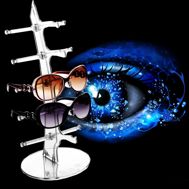 Practical 5 Layers Eyeglasses Display Stand Storage Holder Sunglasses Show Rack Holders Glasses Shelf Home Organizer