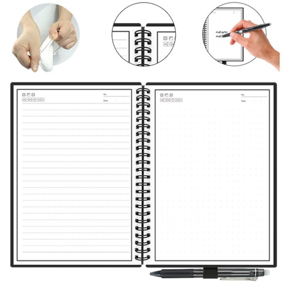 Smart Paper Notebook App Backup Reusable Erasing Write Draw Handwrite Business Intelligence Notebook