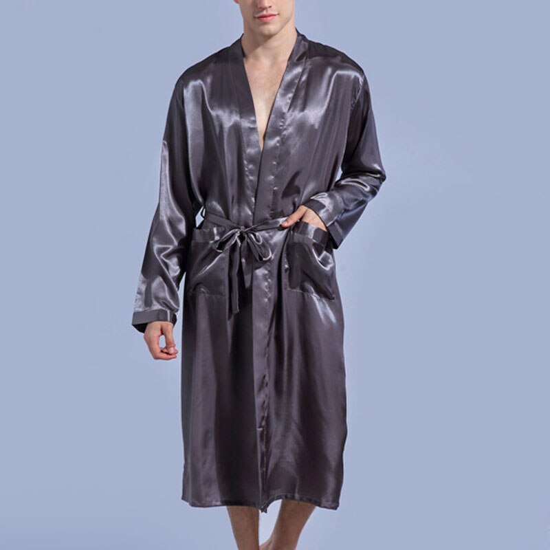 Albornoz de verano y otoño para hombre, ropa de dormir de talla grande estilo fino, 8XL, 7XL, 6XL, busto, 138cm