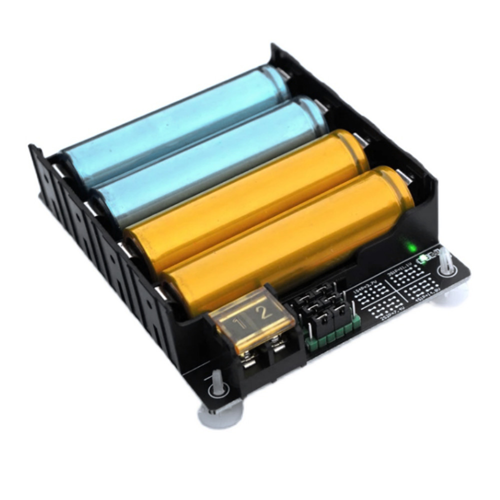 4 Sleuven 21700 18650 Batterijhouder In Parallel 3.7V-Polig Zwart Voor Het Solderen Van Opbergdoos In Parallelle Plastic Batterijbehuizing
