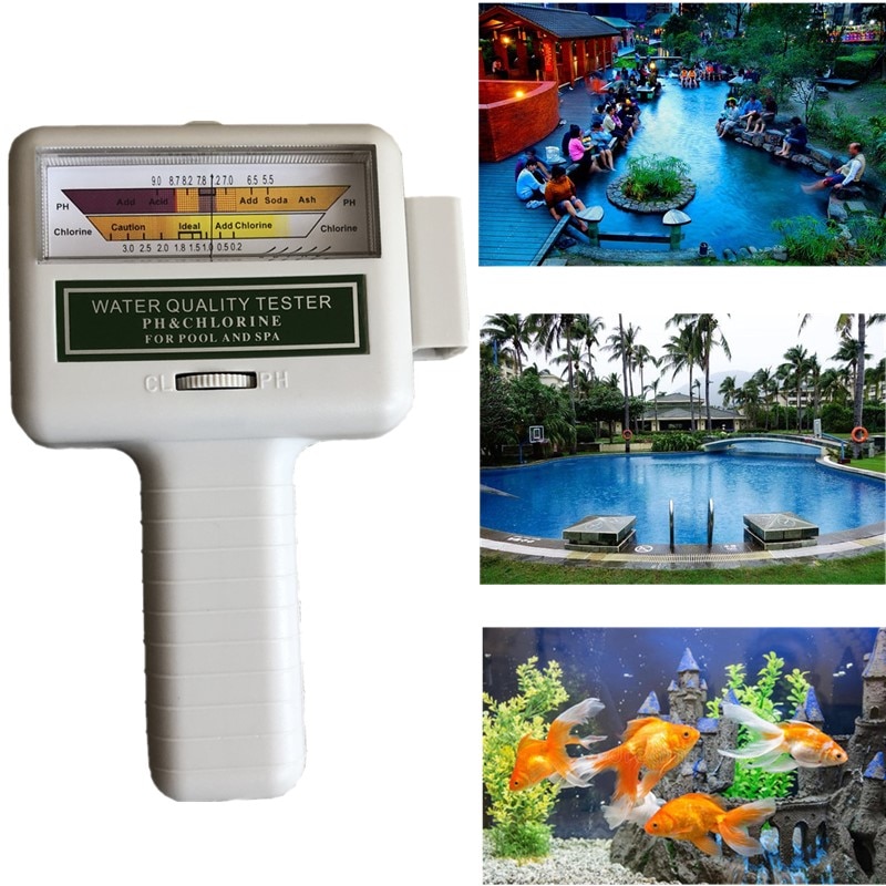 CL2 Tester 2 in 1 Water PH & Chloor PC-101 Niveau Draagbare Digitale PH Meter Zwembad Spa Analytische Instrumenten 40% off