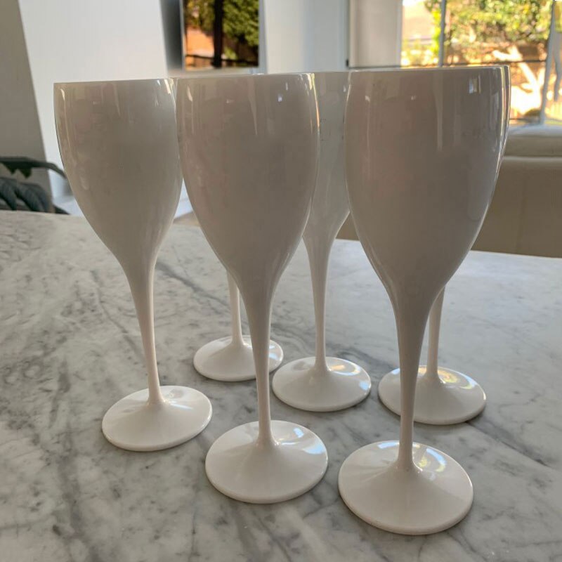 Ubrydelige vinglas kopper plast vinglas ideel til fest indendørs udendørs brug splintres vinglas sæt  of 3
