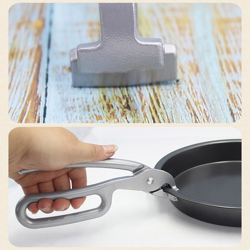 1pc Aluminum Alloy Pizza Pan Gripper Anti-scald Oven Clamp Pliers Plate Grabber P7Ding