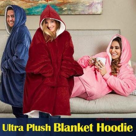 Hoodie Sweatshirt Voor Vrouwen Oversize Hoody Sweatshirt Deken Sherpa Jassen Comfy Trui Kerst Sudadera Mujer