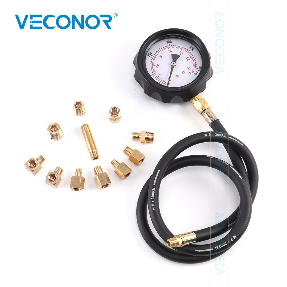 Engine Oil &amp; Transmission Pressure Tester Gauge Diagnostic Test Kit 500 PSI