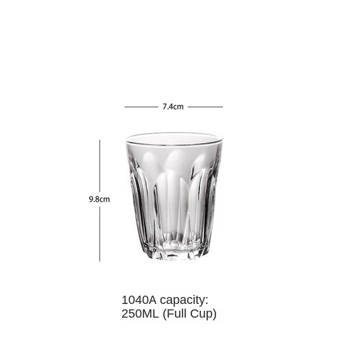 1 stk kaffekop væg glas kop øl kaffe hjerte kopper varmebestandig sund drikke krus te krus gennemsigtig te glas kop: Stil 14 250ml