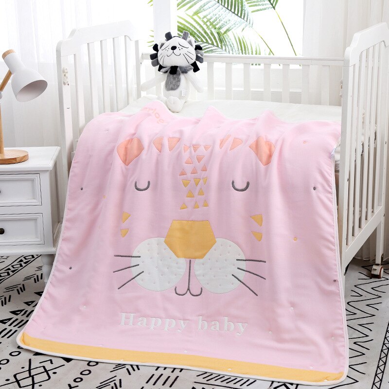 Edredón de invierno para bebé, manta gruesa para bebé, edredón de algodón de 10 capas de 110x110cm, juegos de ropa para niños, artículos para recién nacidos: 06-110x110cm