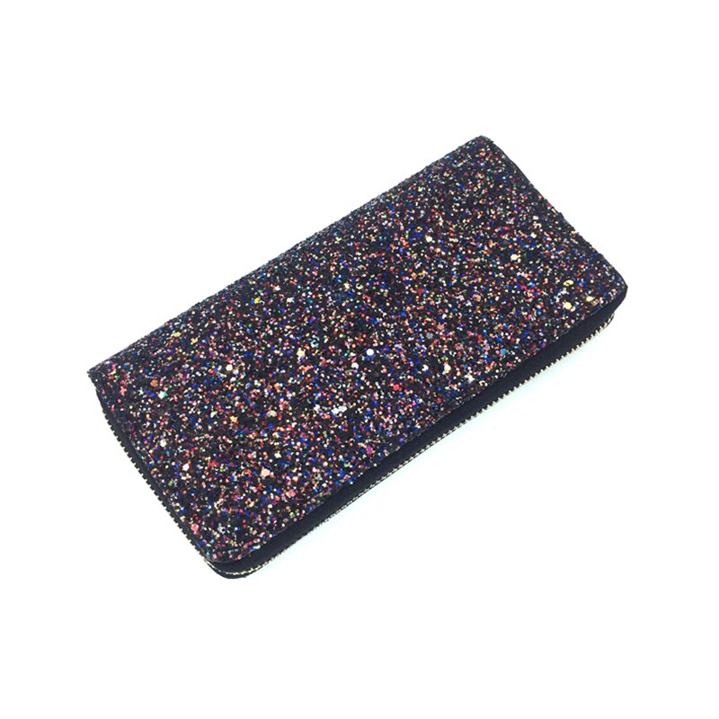 Women's Style Glitter Long Purse Girls Sparkly Sequin Wallet
