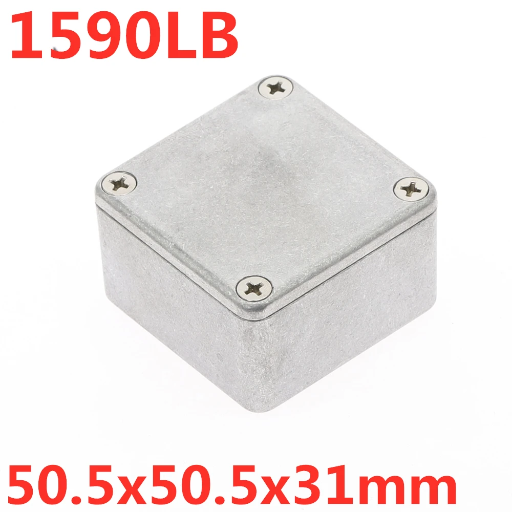 Aluminiumschassi för Gitarr Effektpedal Stil 1590 - Olika Storlekar: 1590lb 50.5 x 50.5 x 31m