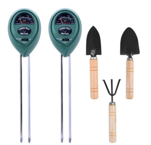 2 Packs 3 in 1 Soil Moisture Light PH Acidity Tester Plant Tester Indoor Outdoor Soil Moisture Sensor Meter Plant Hygrometer: 2 tester with 3 set