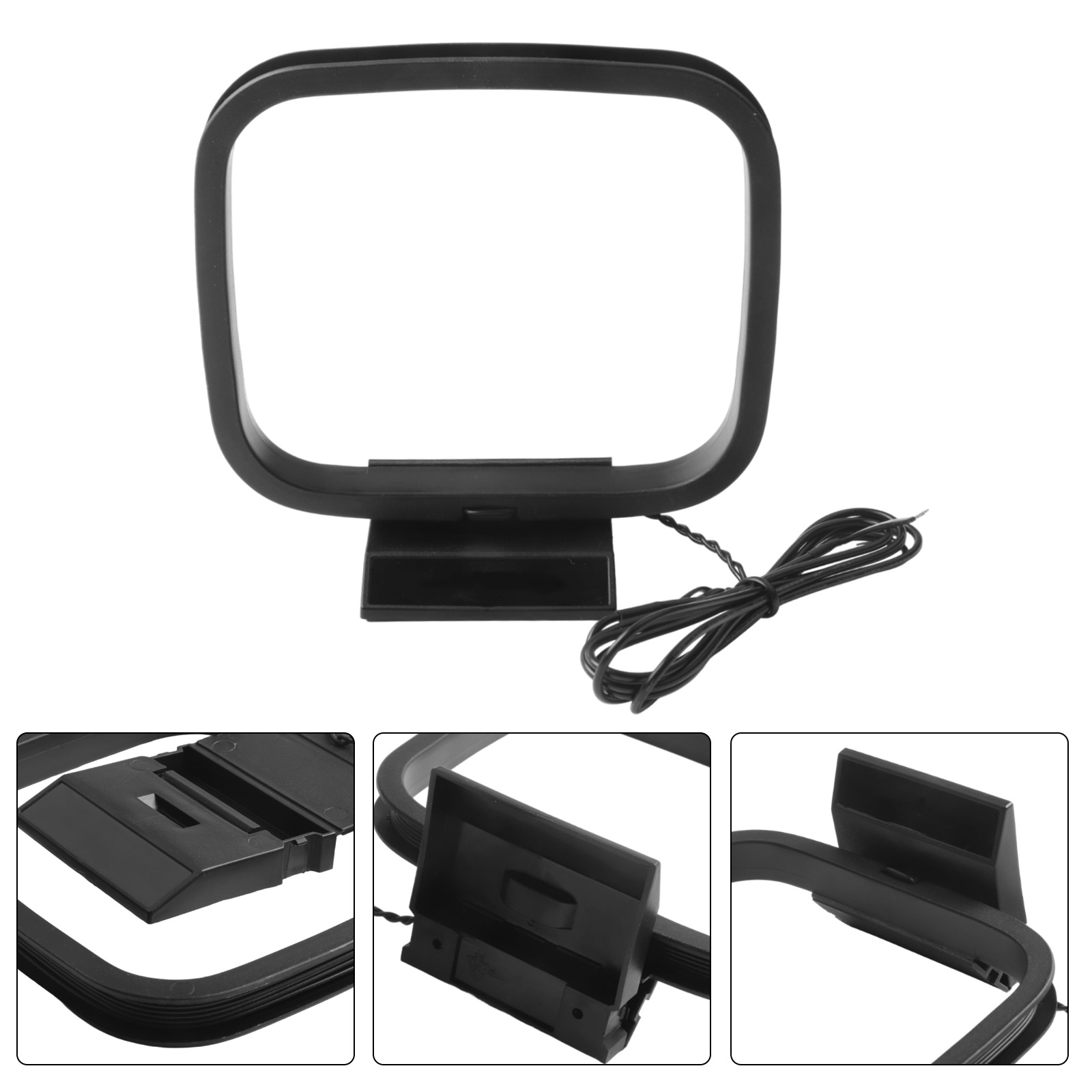 AM FM Loop Antenna Aerial Connector for Stereo Receiver Systems Enhanced AM Signal Reception Effective Solution for AM Radio