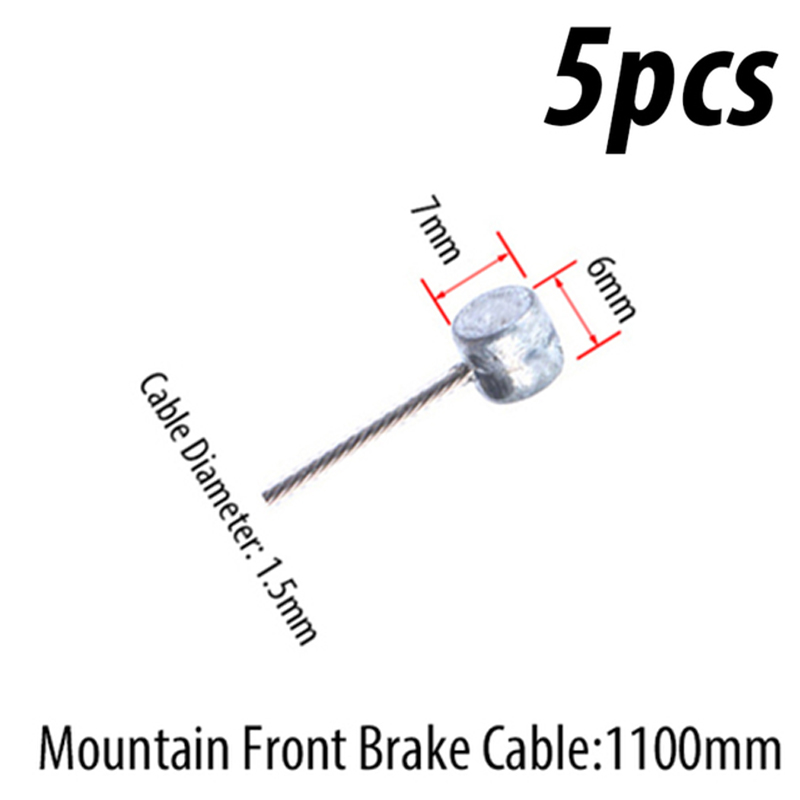 5pc cavi freno bici cavo cambio freno in acciaio inox filo freno bicicletta da montagna cavo interno deragliatore linea accessori bici