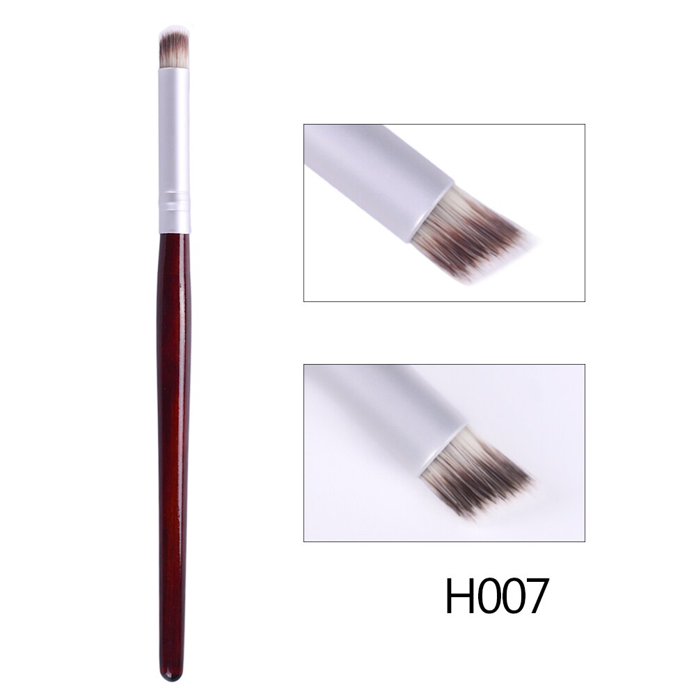 Stz 1 stk uv gel polish tegning maleri negle pensel 8 type moon smile gradient blomst børster manicure salon negle pen  #h001-008: H007