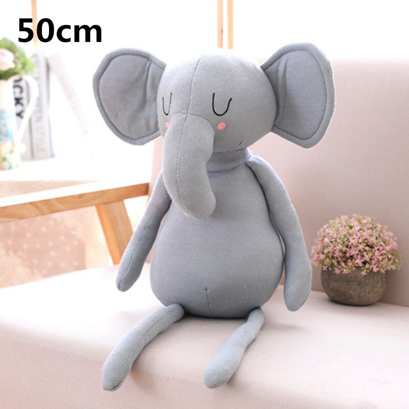 Plüsch Elefant Kaninchen Kissen Spielzeug Neugeborenen Baby Nette Weiche Bär Sterne Baby Schlafzimmer Dekor Krippe Für Baby Bett: Elefant