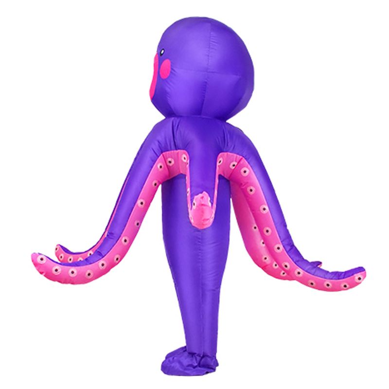 OOTDTY pieuvre gonflable déguisement adultes drôle sauter tenue Halloween Cosplay déguisement vêtements