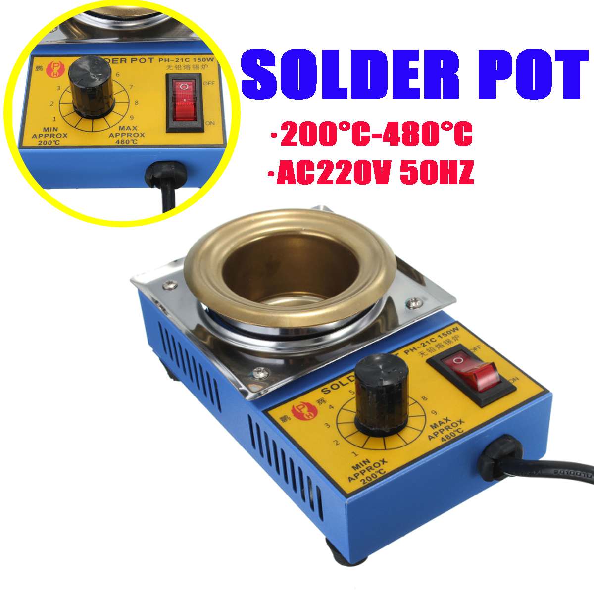 WALFRONT Solr Pot Löten Entlöten Bad 200-450c Ed... – Viceal
