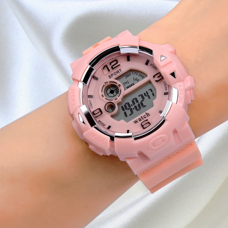 Mode Vrouwen Sport Horloges Waterdicht Trendy Mannen Dames Digitale Horloge Top Rose Gold Lover &#39;S Outdoor Quartz Klok