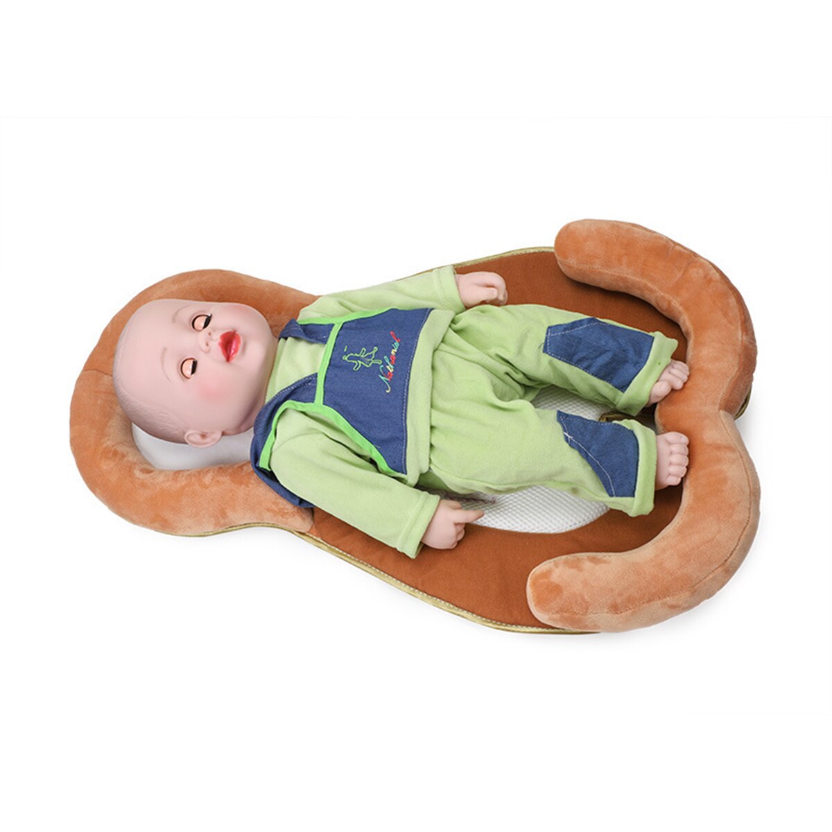 Bærbar barneseng seng reden sammenfoldelig børnehave rejseseng nyfødt baby pude anti-rollover madras spædbarn babynest