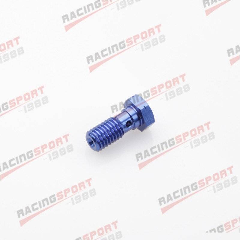 Fitting M14 x 1.5 Thread Metric Brake Line Banjo Bolt Adapter Black/BLUE: BLUE